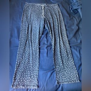Blue pajama pants